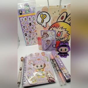 Labubu Large Purple Stationery Set